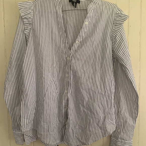 Paige striped blouse size M - Picture 3 of 8